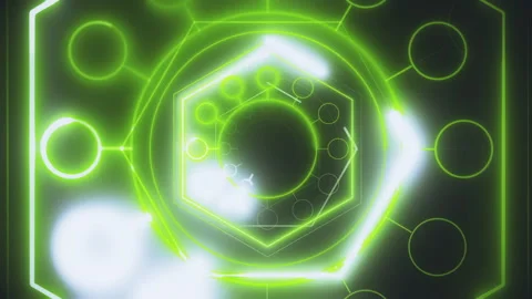 Luminous 3d render of a green audio visualizer with white light for modern edm 스톡 동영상 318377010