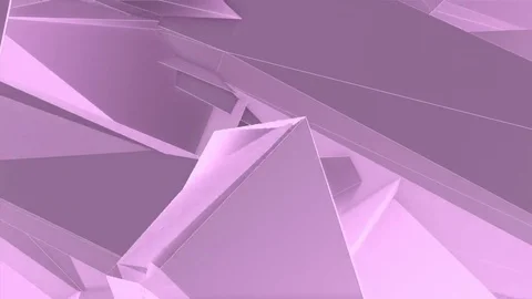 Luminous Abstract Pink Polygons Retro Futuristic 3D Motion Background VJ Loop 1 Stock Footage 69208560