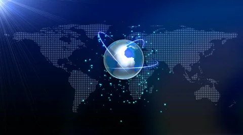 LUMINOUS BLUE EARTH Stock Footage 827573