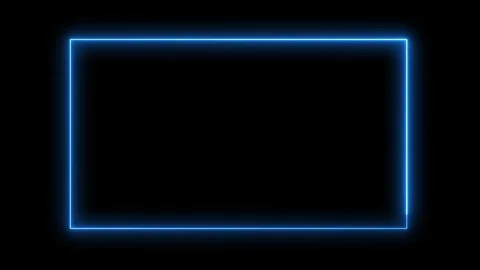 Luminous blue rectangular frame Stock Footage 108791150