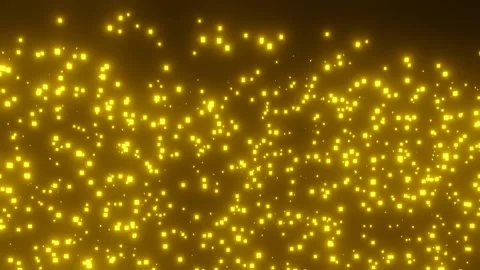 Luminous cubic particles rise upward. Abstract background from cubic particles. Stock Footage 166145560