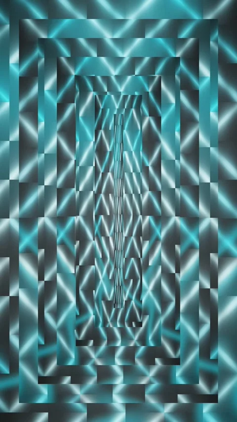 Luminous Cyber Maze Data Pathway Vertical Motion Stock Footage 340246650