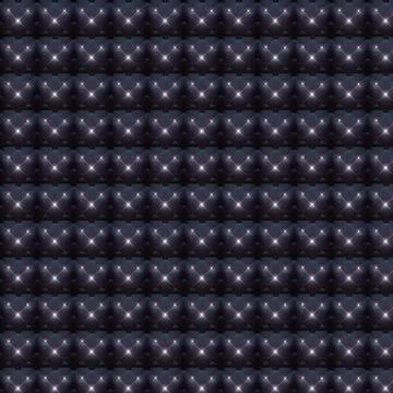 Luminous dark blue squares with white bright stars abstract Stock Illustration