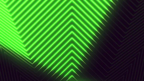 Luminous diagonal green zigzag pattern on black and white background Stock Footage 317328538