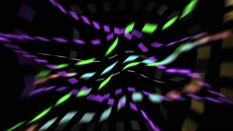 Luminous dotted lines of different colors Stock Footage 167557514