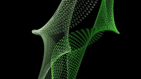 Luminous Double Helix VJ Loop Stock Footage 170826374