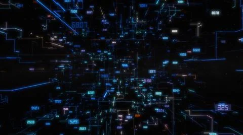 Luminous elements with numbers 库存插图