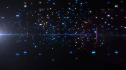 Luminous elements with numbers 库存插图