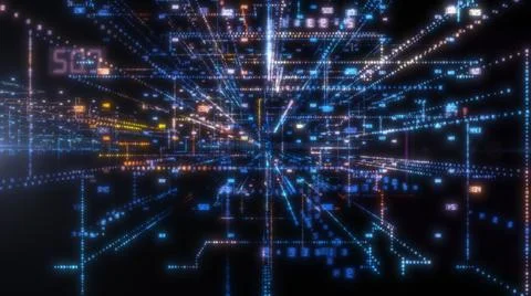 Luminous elements with numbers 库存插图