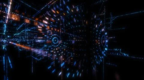 Luminous elements with numbers 库存插图