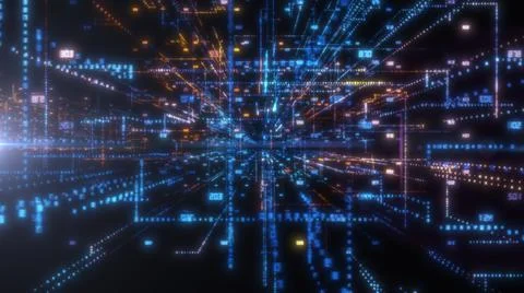 Luminous elements with numbers 库存插图