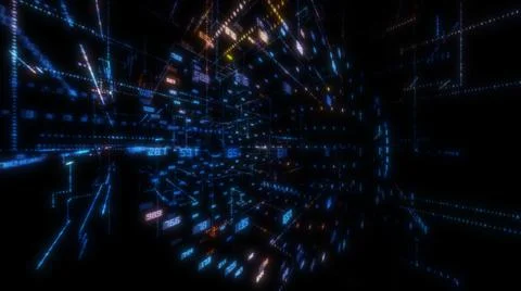 Luminous elements with numbers Stock Illustration