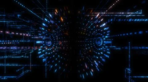 Luminous elements with numbers 库存插图