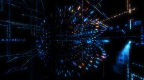 Luminous elements with numbers 库存插图