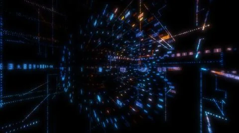 Luminous elements with numbers Stock Illustration