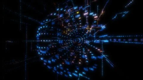 Luminous elements with numbers Illustrazione stock