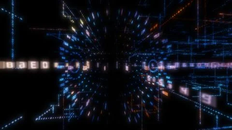 Luminous elements with numbers Stock Illustration