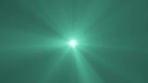 Luminous emerald light beams explode outward Video stock 345421757