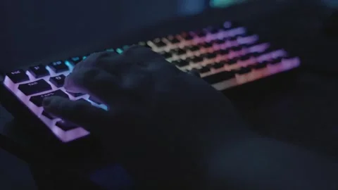 Luminous Gaming Delight Stock Footage 257294253