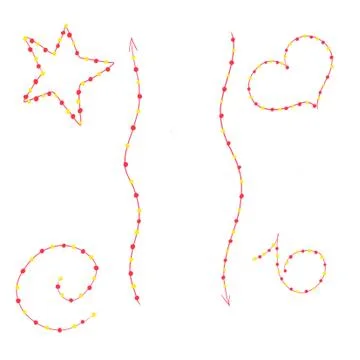 Luminous garlands Stock Illustration