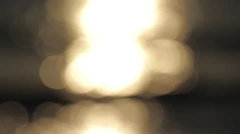 Luminous globes of light reflecting off water 3 Stock Footage 51246800