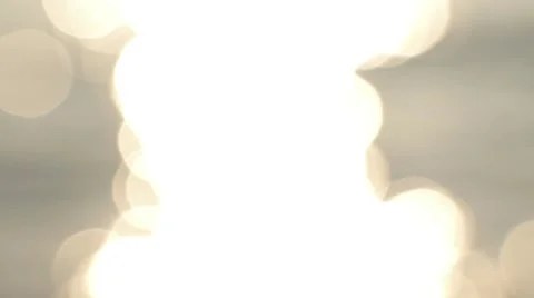 Luminous globes of light reflecting off water 4 Stock Footage 51247351