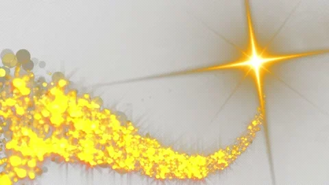 Luminous gold particles wipe light trail Vidéo 202881341