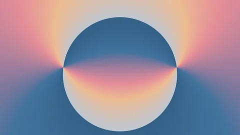 Luminous gradient orb morph seamless loop. Minimal circle turning inside out. Vídeos de archivo 336414452