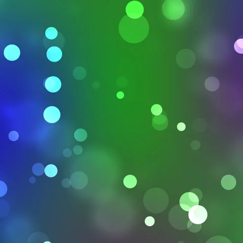 Luminous Green Bokeh – Square Format with Soft Glow Stock Footage 310641775