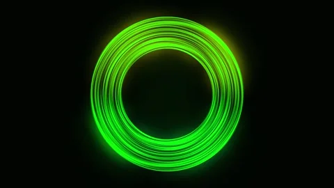 Luminous green round. round screen frame . background motion animation Stock Footage 278447981