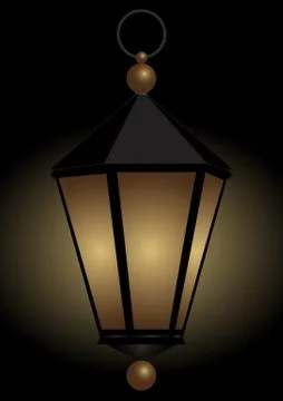 Luminous hand lamp Stock Illustration