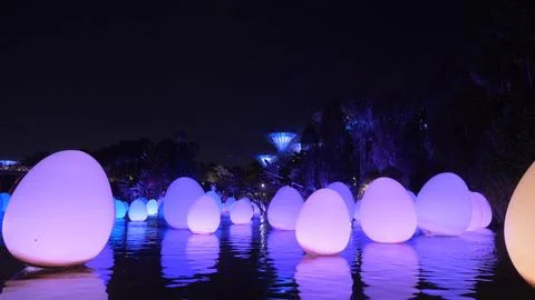 Luminous Inflatable Eggs Stock Photos