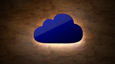 Luminous information cloud. Cloud storage concept. 83 Stock Footage 105825921