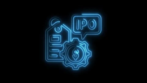 Luminous initial public offering ipo stock price and corporate finance illu.. Stock Footage 312310228