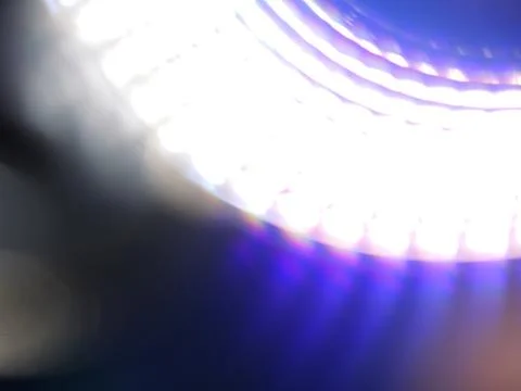 Luminous lamp beam reflections Stock Photos
