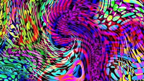 Luminous Landscape LOOP. Trendy Trippy Psychedelic Background for a Creative Stock Footage 310645957