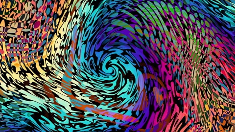 Luminous Landscape LOOP. Trendy Trippy Psychedelic Background for a Creative Stock Footage 339510851