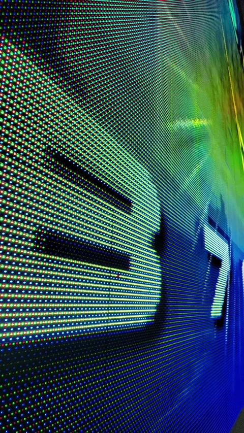 Luminous LED Screen Elements technology Stock Footage 270830993