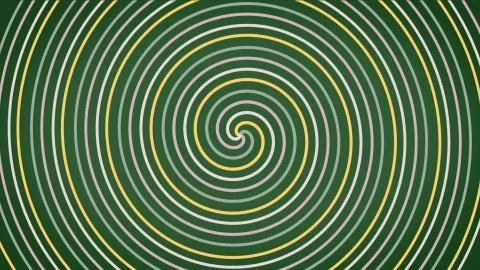 Luminous lines and curves circulate smoothly. Rotation and circulation Illustrazione stock