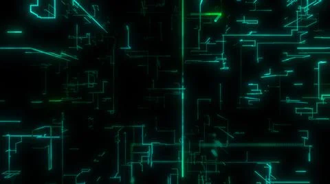 Luminous lines. The concept of the modern digital world Stock Illustration