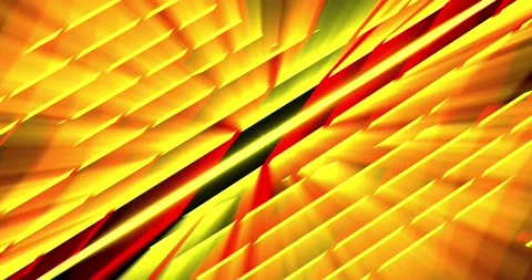 Luminous lines of red and yellow hues move continuously Stock Footage 221487967