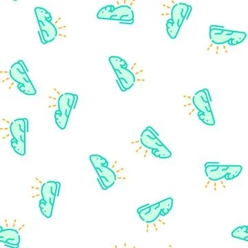 Luminous mouse color icon vector isolated illustration Stock Illustration