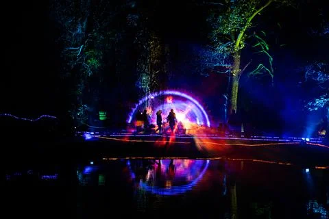 Luminous Nightscape 스톡 사진