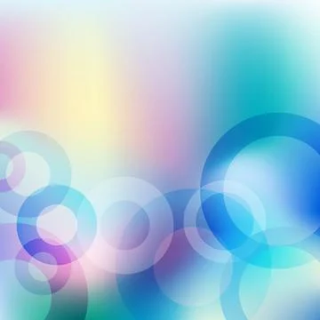 Luminous Orbs, Transparent Circle Design background with copy space Stock Illustration