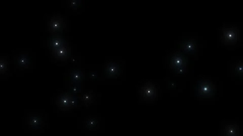 Luminous particles on a black background. 4K 库存影片 348832276