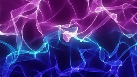 Luminous particles. The effect of floating waves. Chaotic movement. Vídeos de archivo 277201521