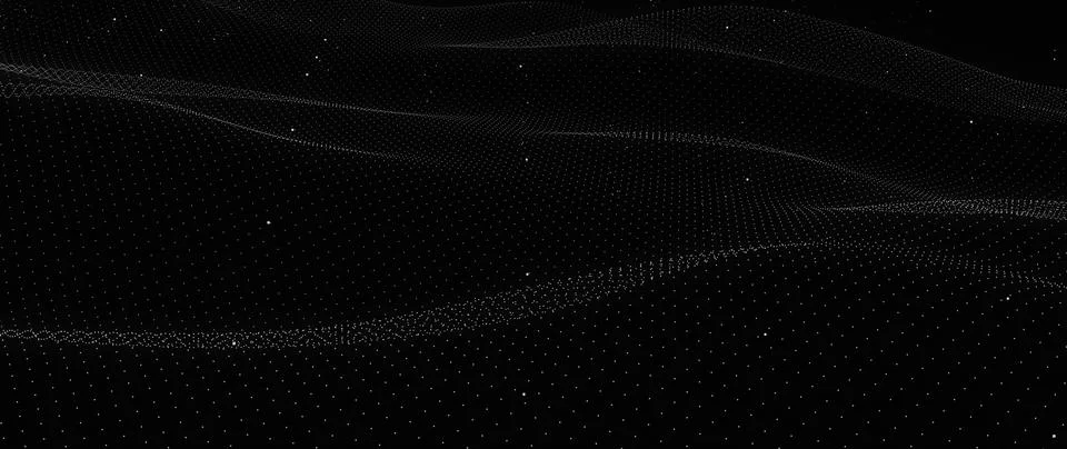 Luminous Plexus Network Abstract Background: Interconnected Glowing Particl.. Stock Illustration