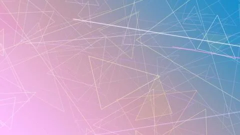 A luminous polygon network of fine lines in blue and purple suggests advanc.. Stock Illustration