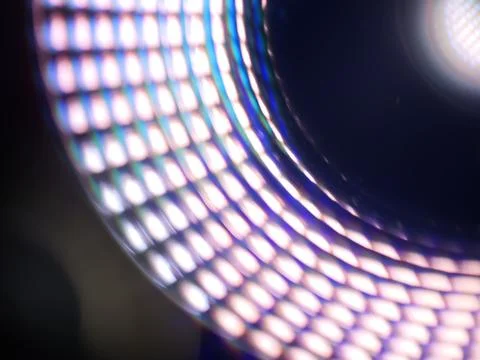 Luminous prism from powerful lamp Stock Photos