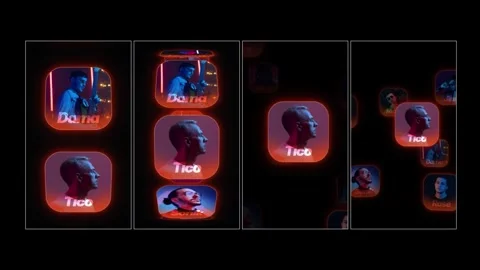 Luminous Profile Carousel  After Effects	Stock